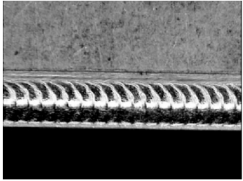 圖 13 激光焊縫外觀 圖 13 激光焊縫外觀