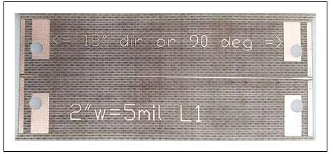 圖3、采用GCPW信號饋入的微帶傳輸線