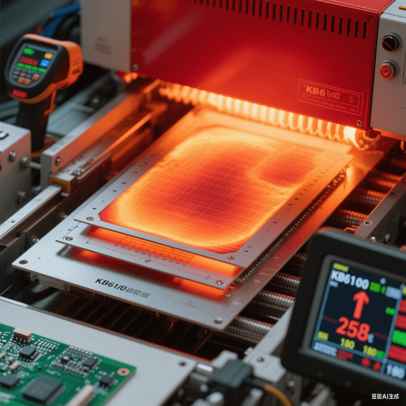 B6160樣板在288℃熱風下持續(xù)180秒 B6160樣板在288℃熱風下持續(xù)180秒