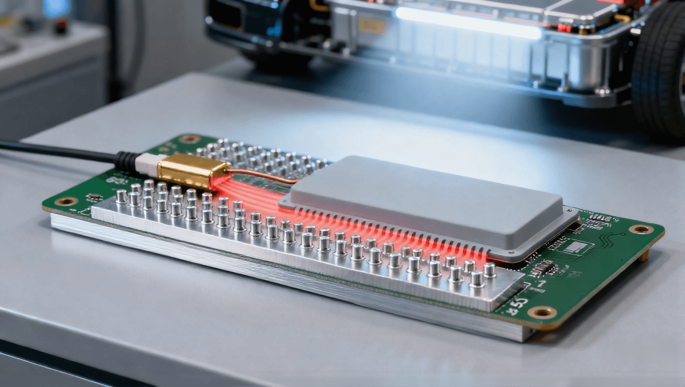 PCB集成貼片溫度傳感器場景，NTC+散熱過孔實(shí)現(xiàn)汽車元件溫度降低