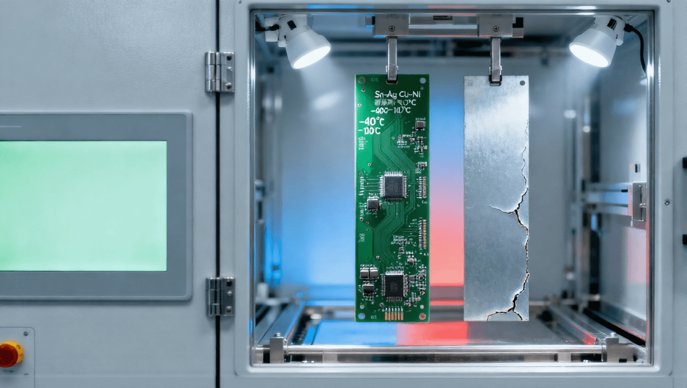 PCB高溫?zé)o鉛噴錫場(chǎng)景，Sn-Ag-Cu-Ni合金適配-40℃~150℃新能源汽車PCB