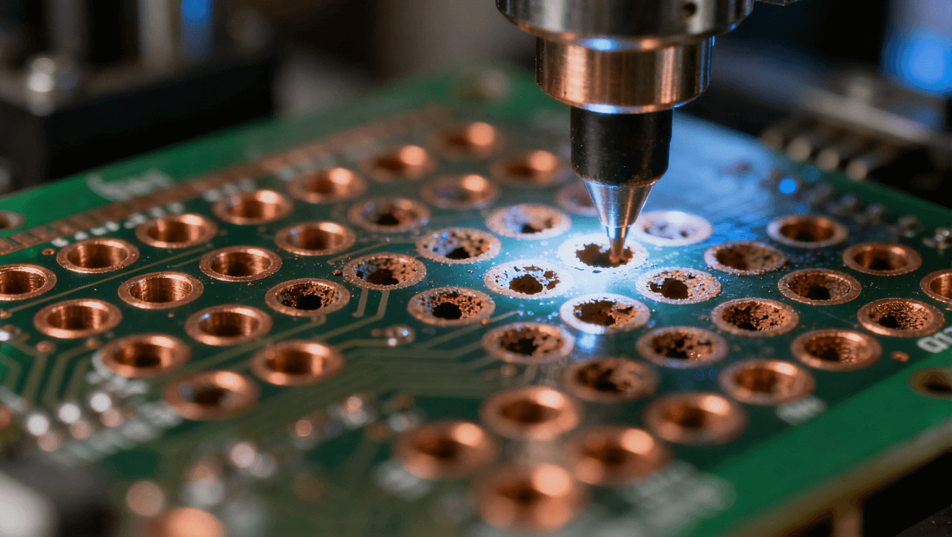 PCB沉銅工藝中高精度鉆孔與孔壁金屬化質(zhì)量控制工業(yè)場景 PCB沉銅工藝中高精度鉆孔與孔壁金屬化質(zhì)量控制工業(yè)場景