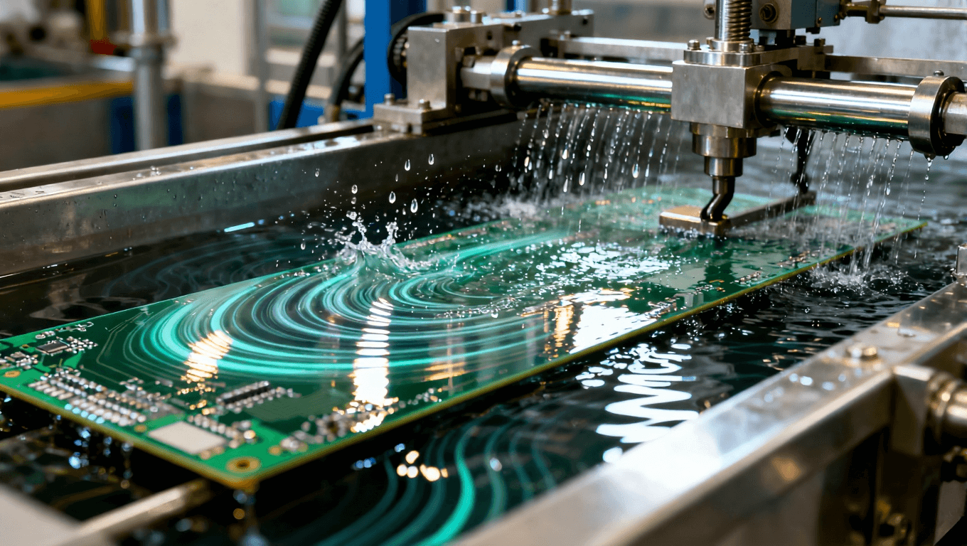 PCB沉銅設(shè)備流場優(yōu)化與雙面噴淋系統(tǒng)操作工業(yè)場景 PCB沉銅設(shè)備流場優(yōu)化與雙面噴淋系統(tǒng)操作工業(yè)場景