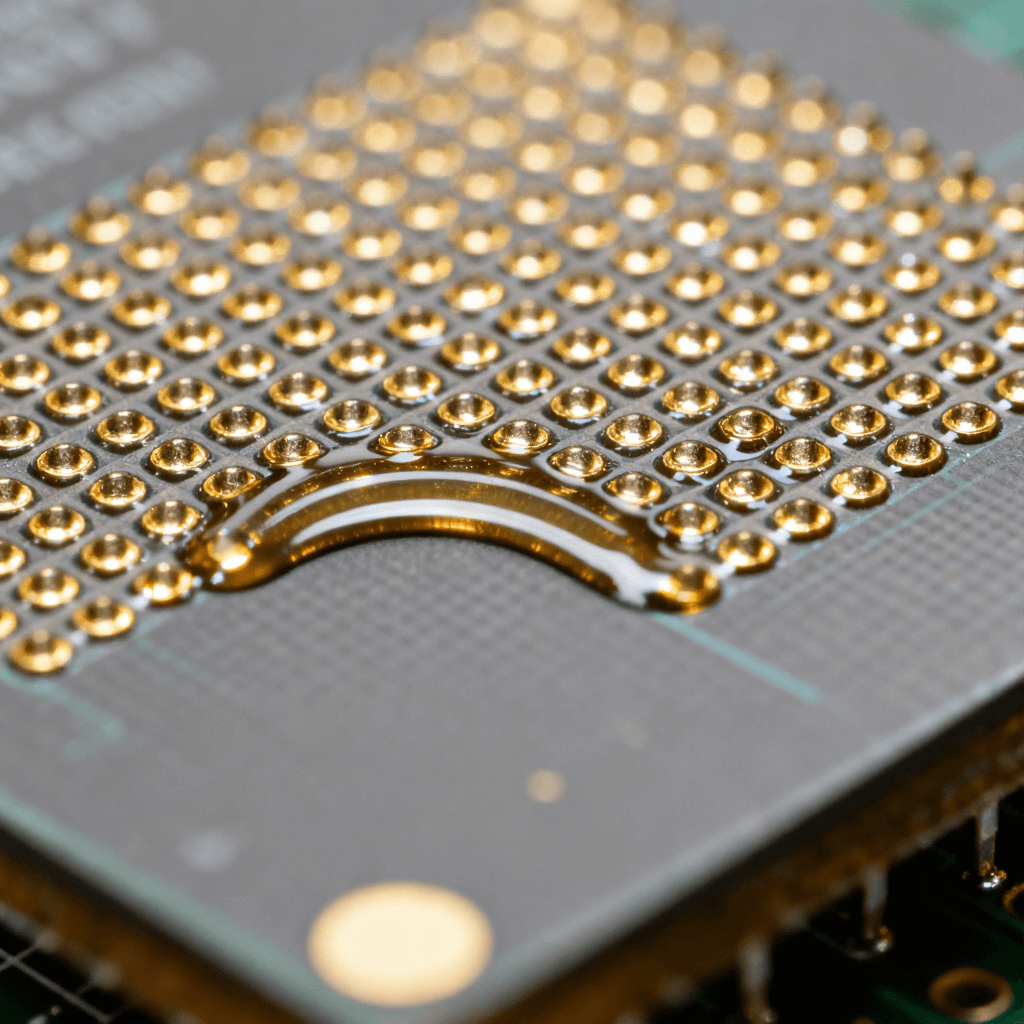 射頻器件QFN封裝底部接地焊盤上的密集過(guò)孔設(shè)計(jì)與精密焊接工藝特寫 射頻器件QFN封裝底部接地焊盤上的密集過(guò)孔設(shè)計(jì)與精密焊接工藝特寫