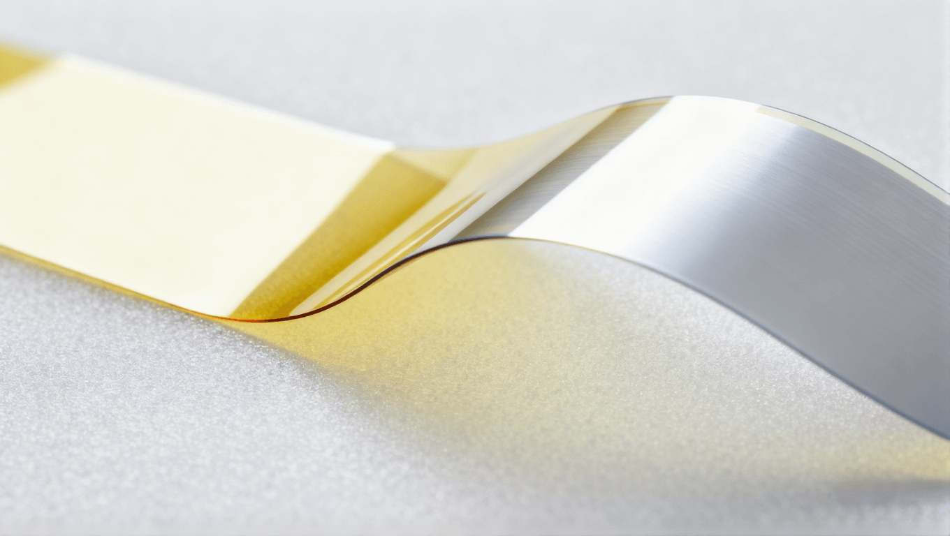 柔性PCB與菲林適配場景，展示可彎折基材與高精度菲林的貼合效果，用于智能穿戴設(shè)備制造